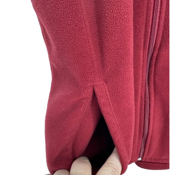 Woolrich Ruby Red Full Zip Vest Outdoors Gorpcore Hiking Camping Size M - Picture 3 of 10